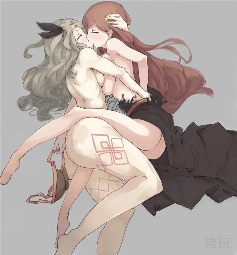 Hentai图片:<em>动漫美女</em>百合亲吻图片(6)_兔玩网