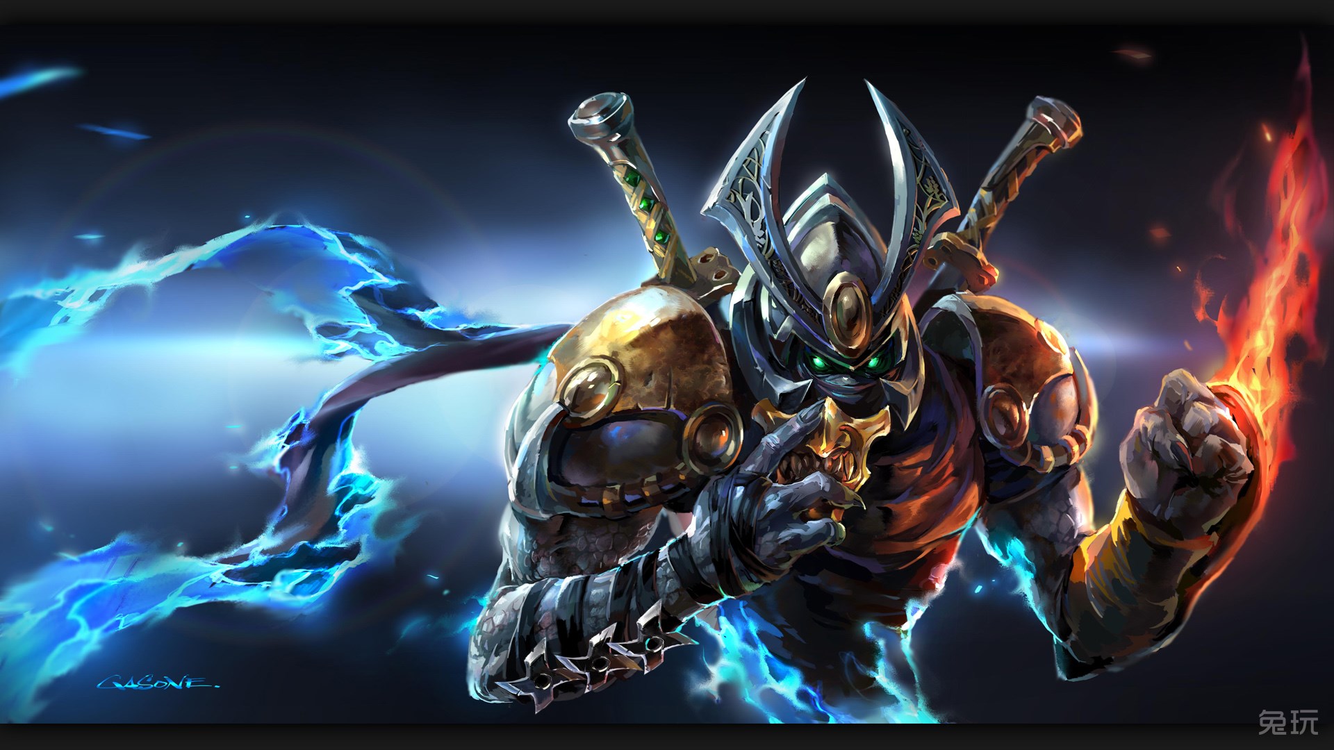 魔兽绘画:帅气的男亡灵战士_第2页_画画大全