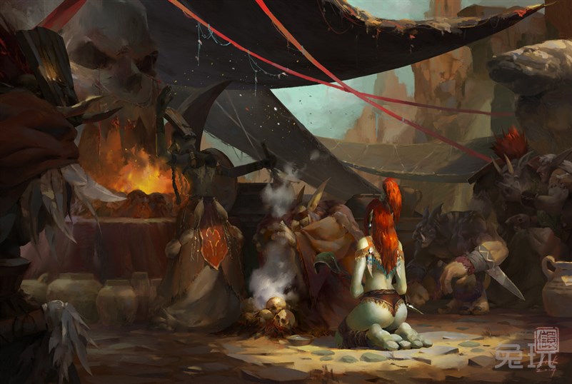 魔兽绘画:blood sacrifice 血祭